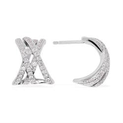 KSilve Monaco Croisette Union Criss Cross Earrings