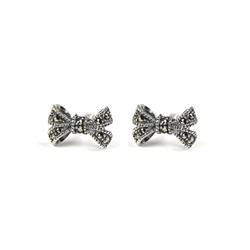 Marcasite Bow Earrings